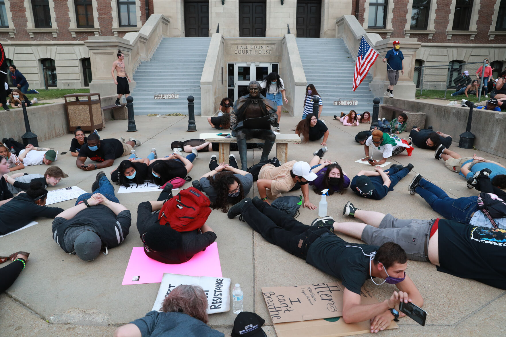 Tuesday night protests in Grand Island